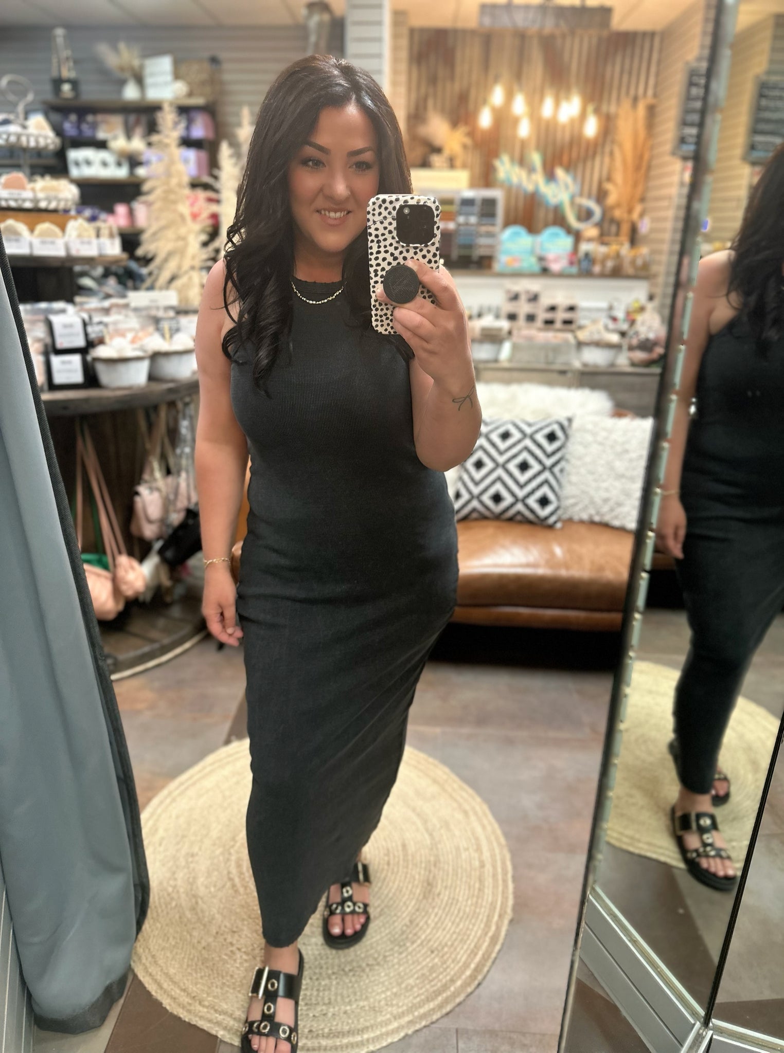 Colleen Shaping Dress - Meteorite Black