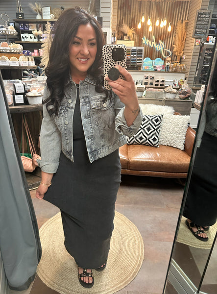 Colleen Shaping Dress - Meteorite Black