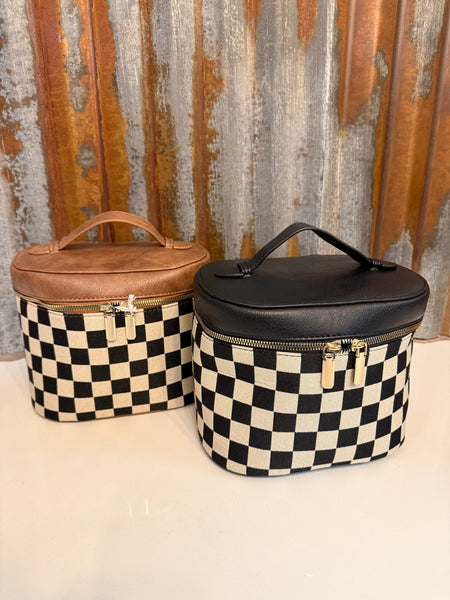 Checked Out Cosmetic Case
