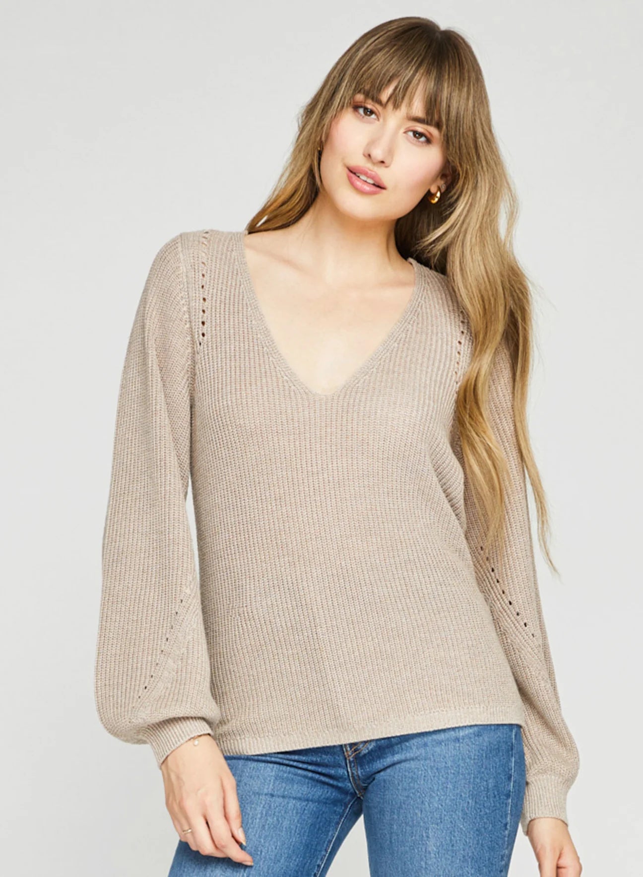 Hailey Knit- Heather Taupe