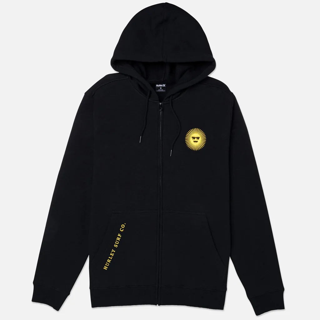 SHADY SLUB ZIP - Black