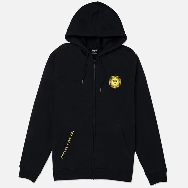 SHADY SLUB ZIP - Black