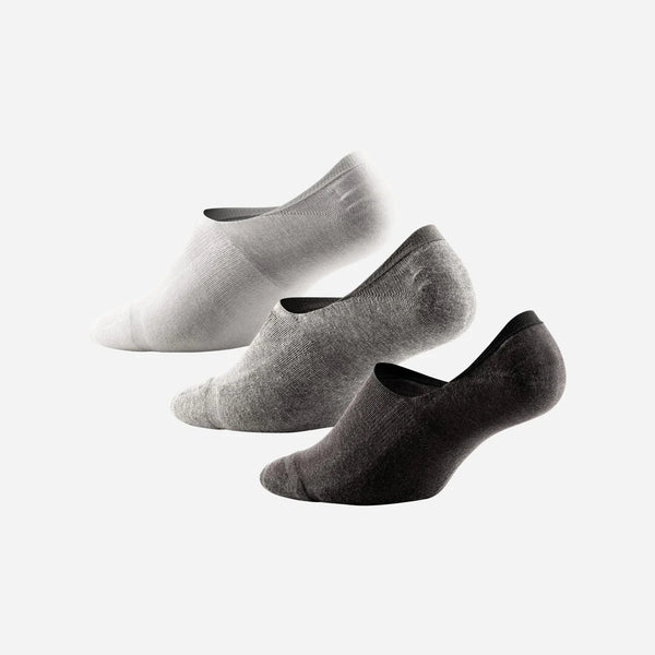 Classic No Show Sock
Black/Heather Grey/White 3 Pack