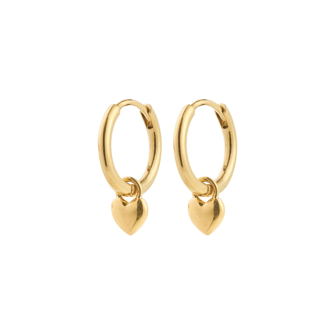 ALAIA TINY HEART PENDANT EARRINGS