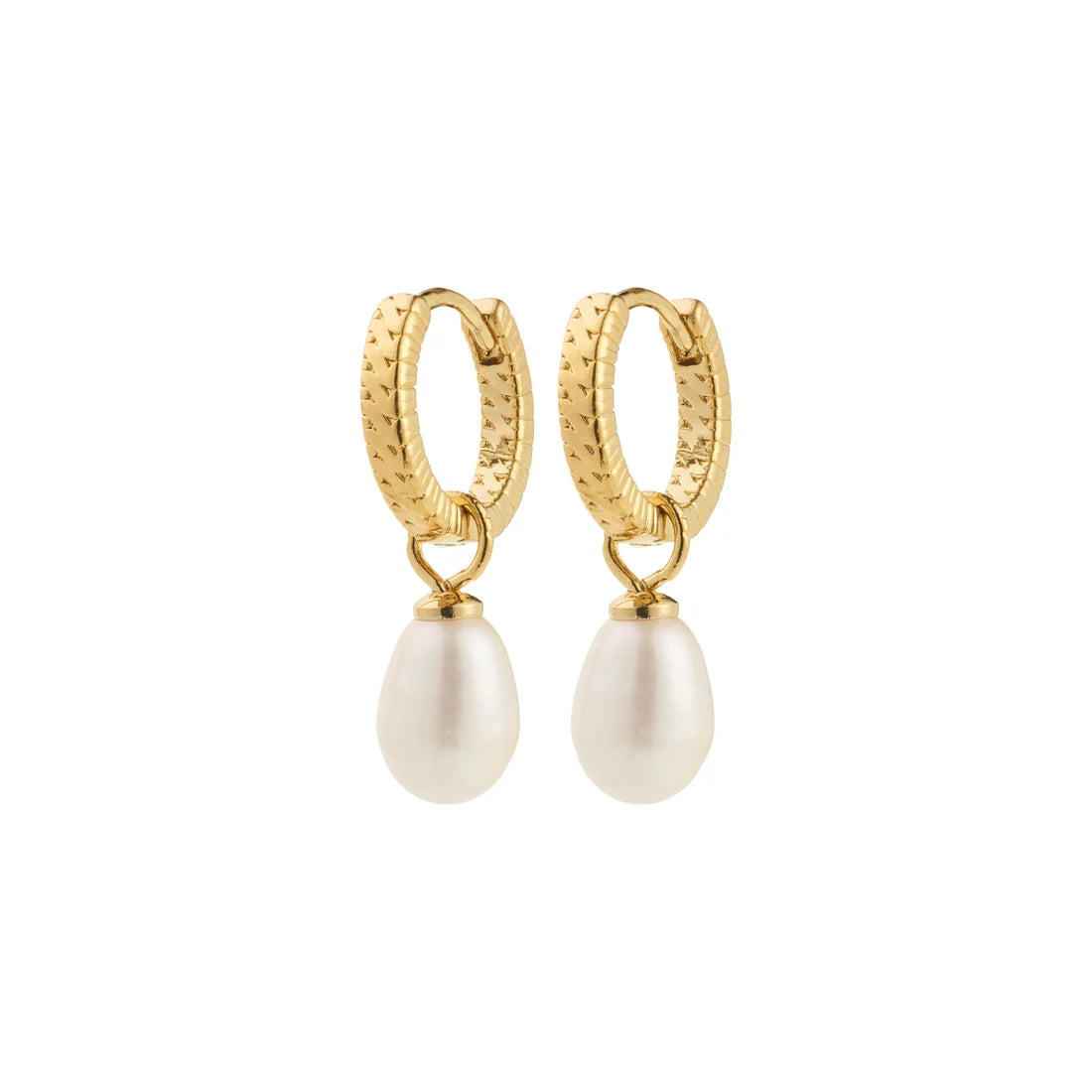ELLIANA FRESHWATER PEARL HOOP EARRING