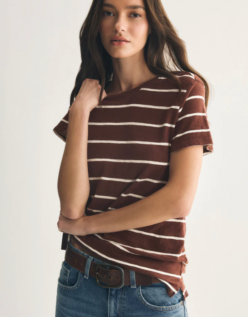 Foundation Stripe Tee - Sandalwood
