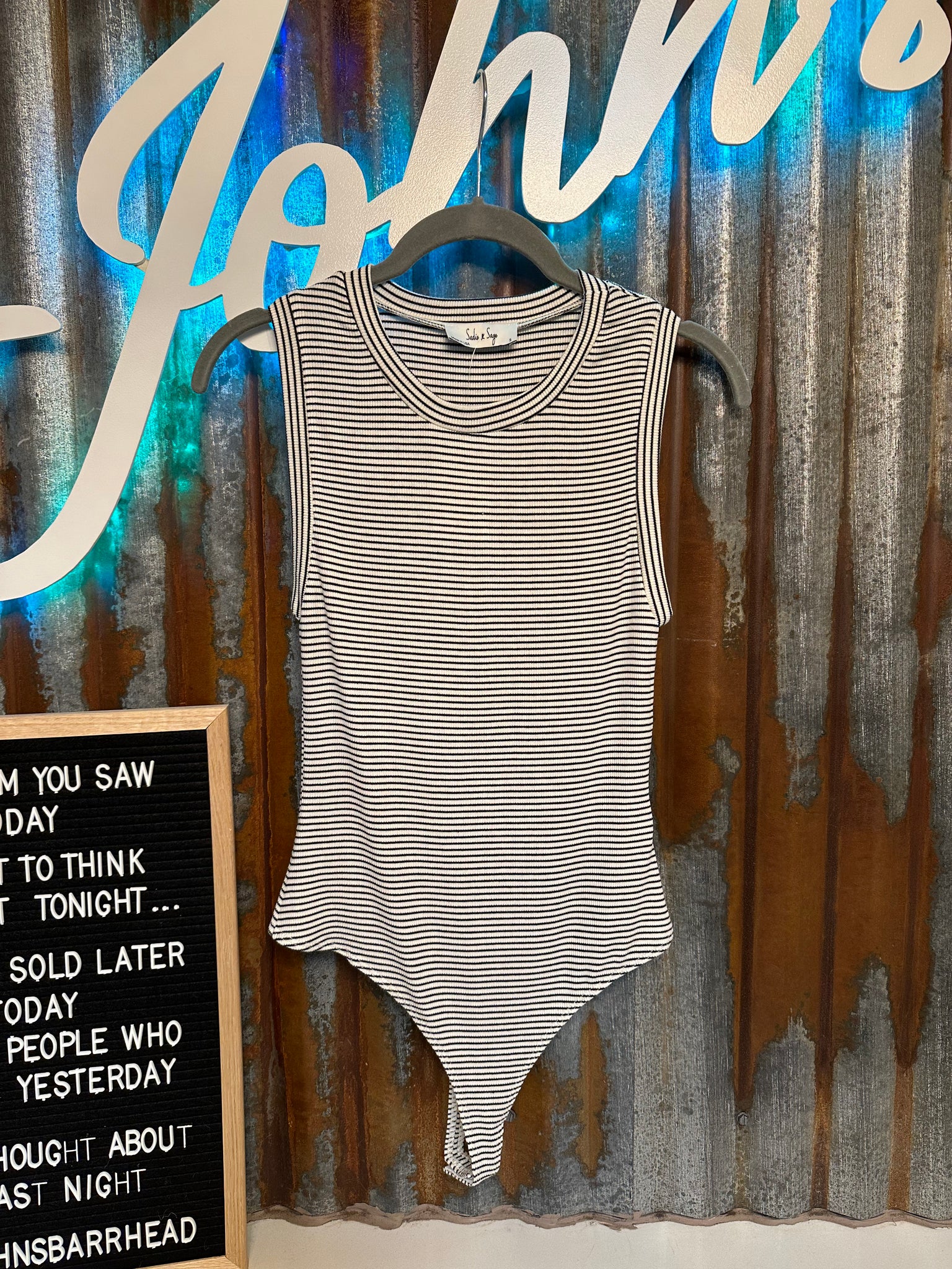 Brea Bounty Striped Bodysuit