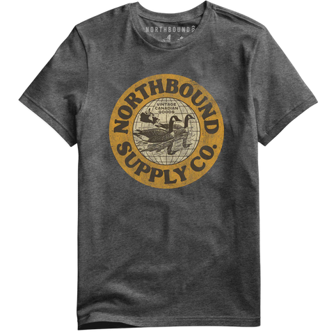 Geese T-Shirt - Charcoal