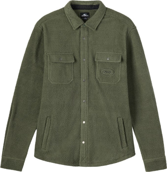 Glacier High Pile Overshirt Superfleece - Dark Olive
