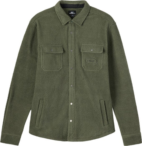 Glacier High Pile Overshirt Superfleece - Dark Olive