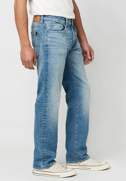 Relaxed Straight Driven Men's Jeans in Sanded Blue - BM22750