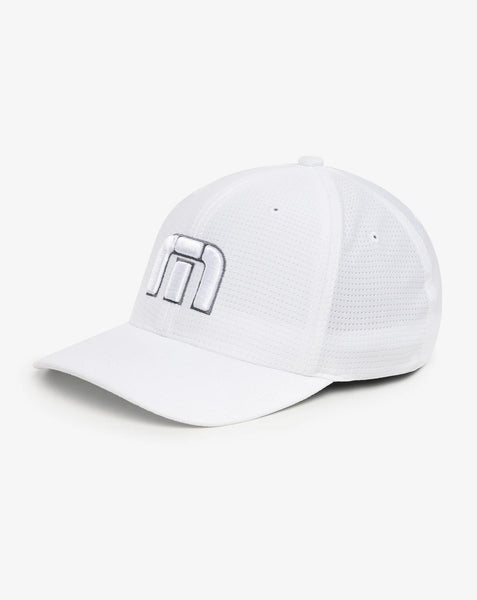 B-BAHAMAS FITTED HAT- white