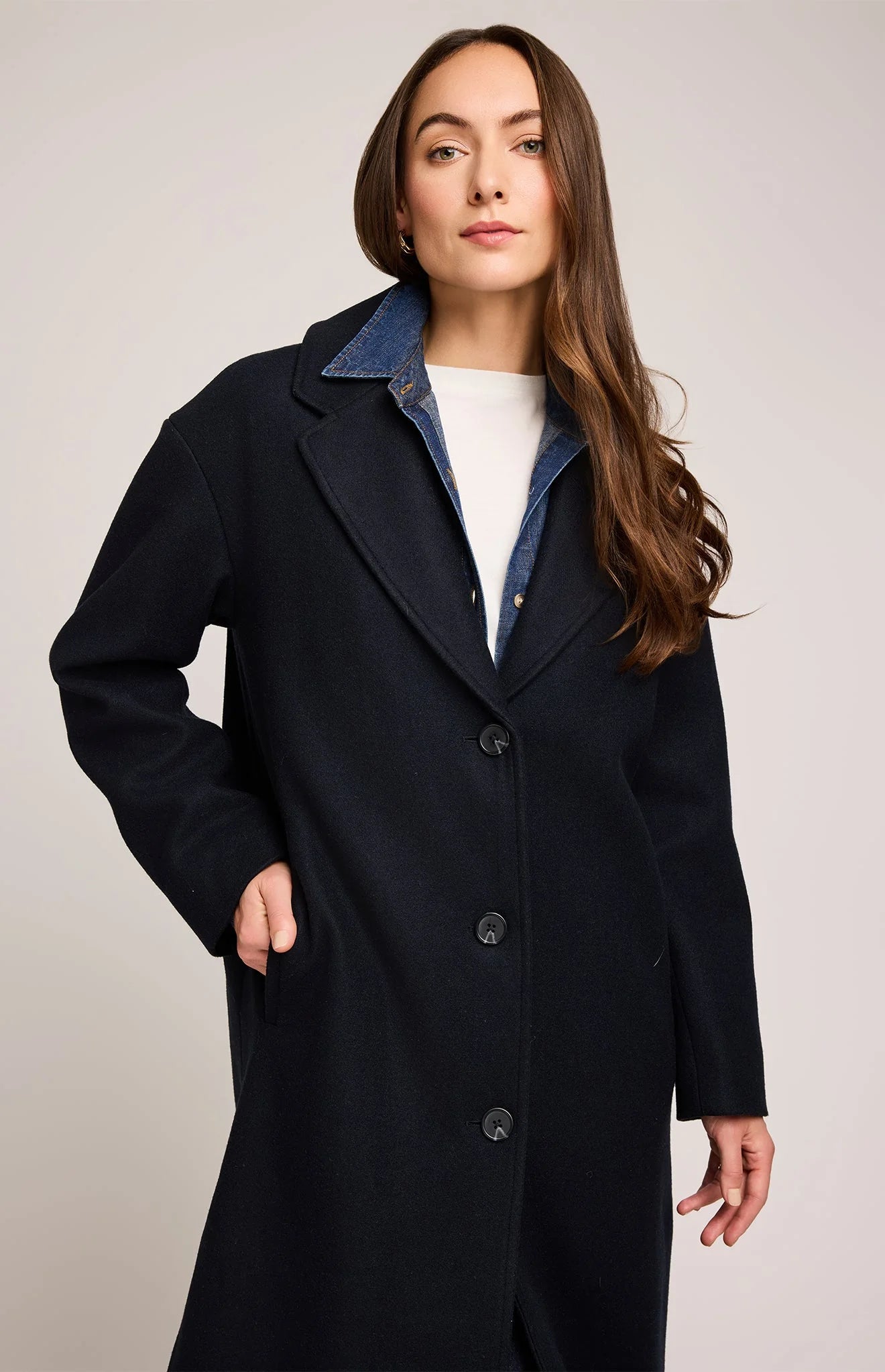 Agatha Coat - Navy