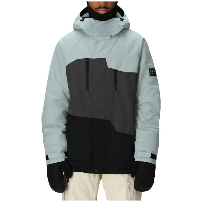 Geo Insulated Jacket -Dusty Marine Colourblock