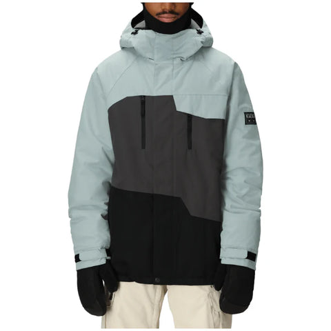 Geo Insulated Jacket -Dusty Marine Colourblock