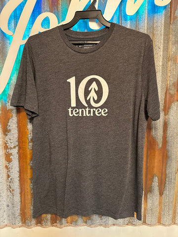 Tentree Logo T-Shirt- black heather