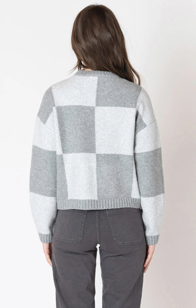 Cassie Colourblock Sweater - Healther Grey