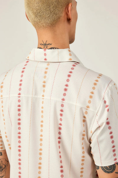 NOMAD PERFORATED BUTTON DOWN SHIRT-southwest limestone
