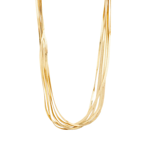 KIRA Layered Chains Necklace - Gold Plated