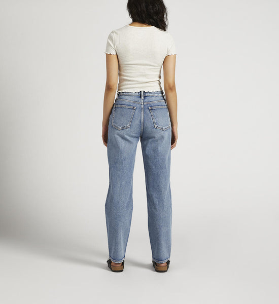 Mid Rise Straight Leg Dad Jean