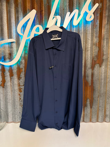 Microfibre Sport Shirt - Solid Navy