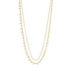 BLOOM recycled necklace   2 in 1 - gold plated