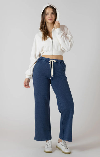 Callie Knit Lounge Pant - Washed Indigo