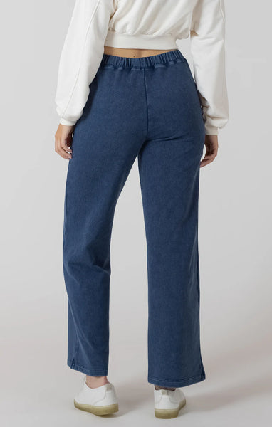 Callie Knit Lounge Pant - Washed Indigo