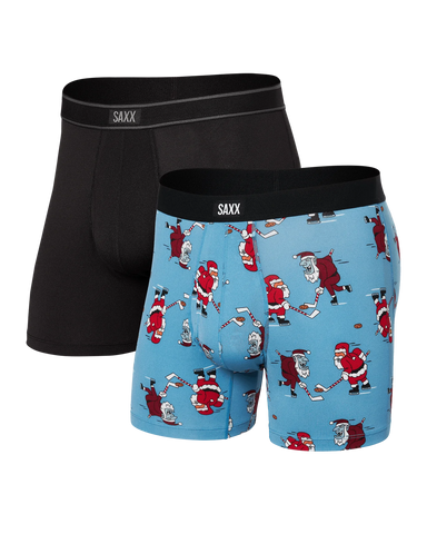 DAYTRIPPER 2 Pack Boxer Brief / Naughty vs Nice/Black