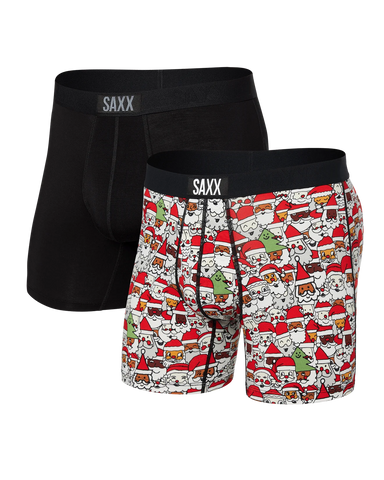 Vibe Super Soft 2Pk- All The Santas/Black