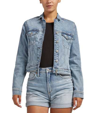 FITTED JEAN JACKET- indigo light