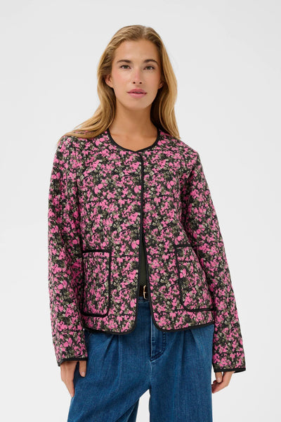 NURIA JACKET - Pink Black Graphic