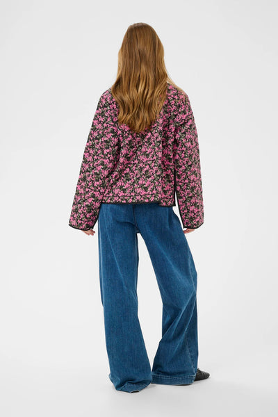 NURIA JACKET - Pink Black Graphic