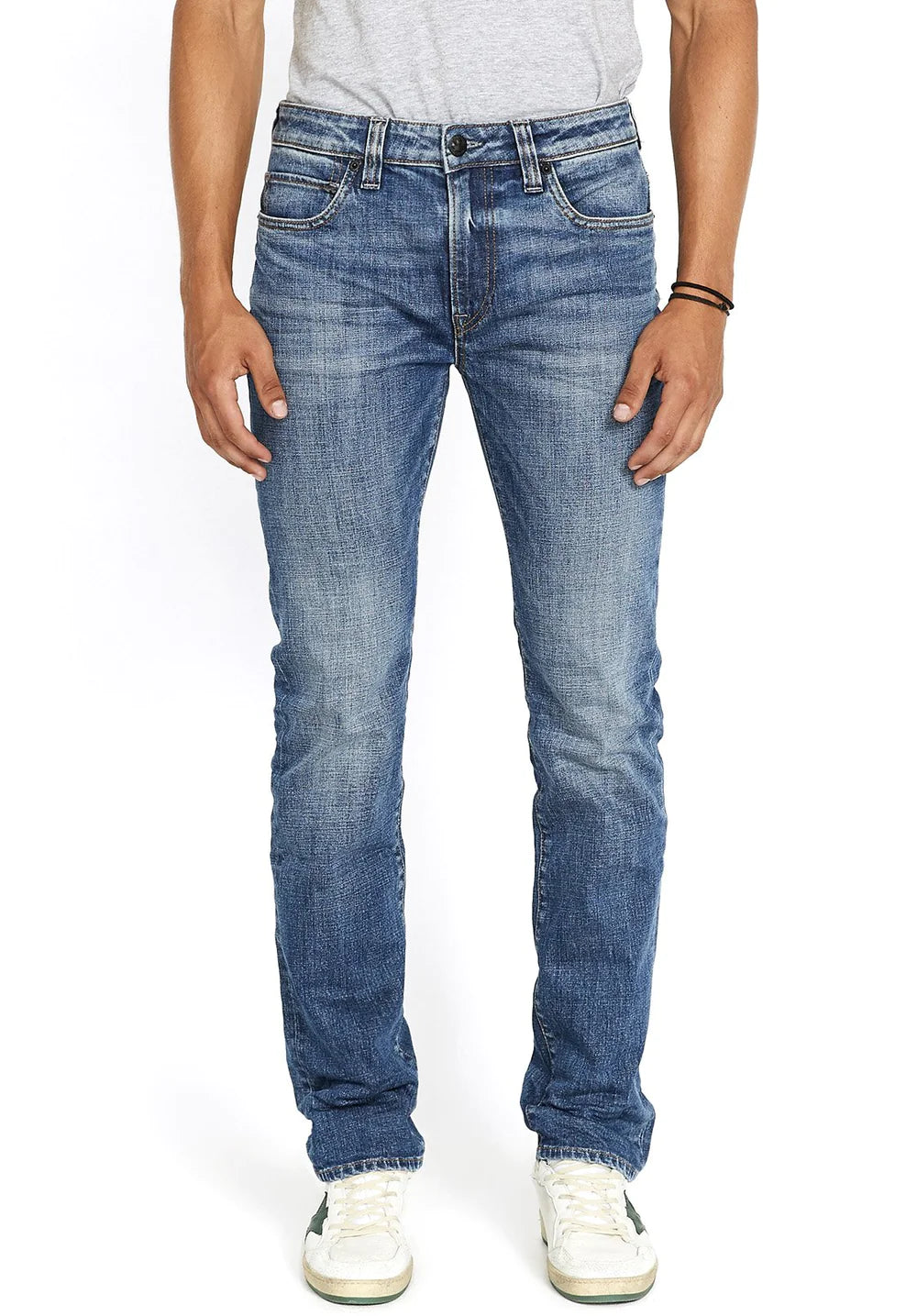 Straight Six Sanded Blue Jeans
