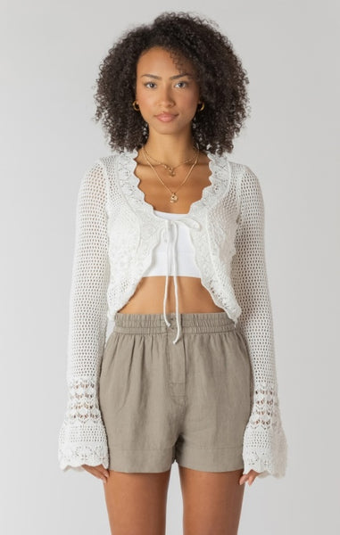 Tilly Crochet Cardigan - Cream