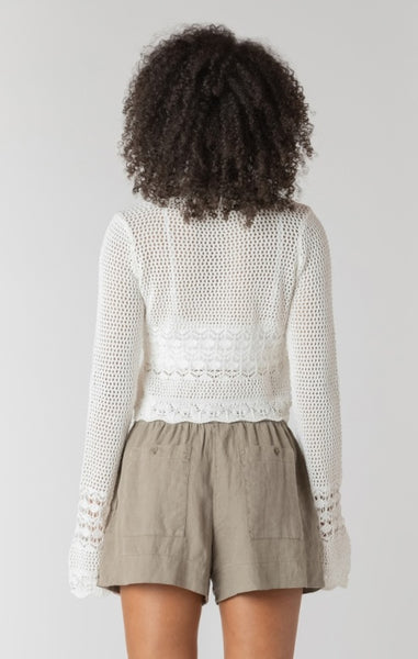 Tilly Crochet Cardigan - Cream
