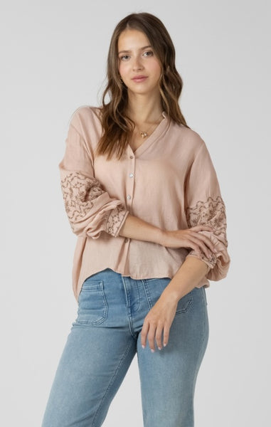 Maddie Blouse - Rose Glow