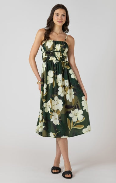 Pam Midi Dress - Palm Blossom