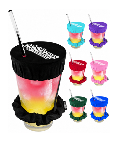 NightCap Scrunchie Drink Cover - Drink Spiking Prevention: Pink