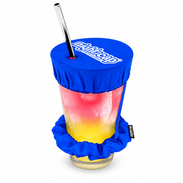 NightCap Scrunchie Drink Cover - Drink Spiking Prevention: Black