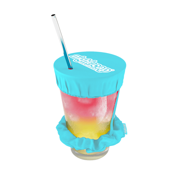 NightCap Scrunchie Drink Cover - Drink Spiking Prevention: Black