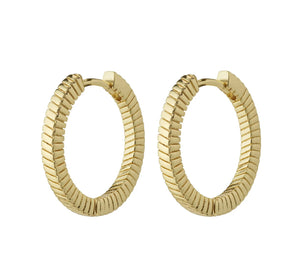 DOMINIQUE RECYCLED HOOP EARRINGS- Gold
