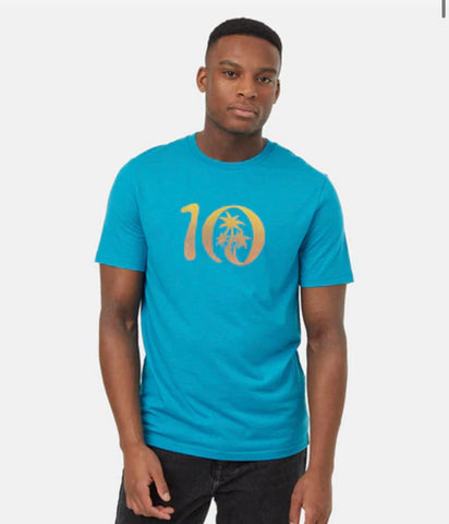Palm Ten T-Shirt- Tahitian Teal