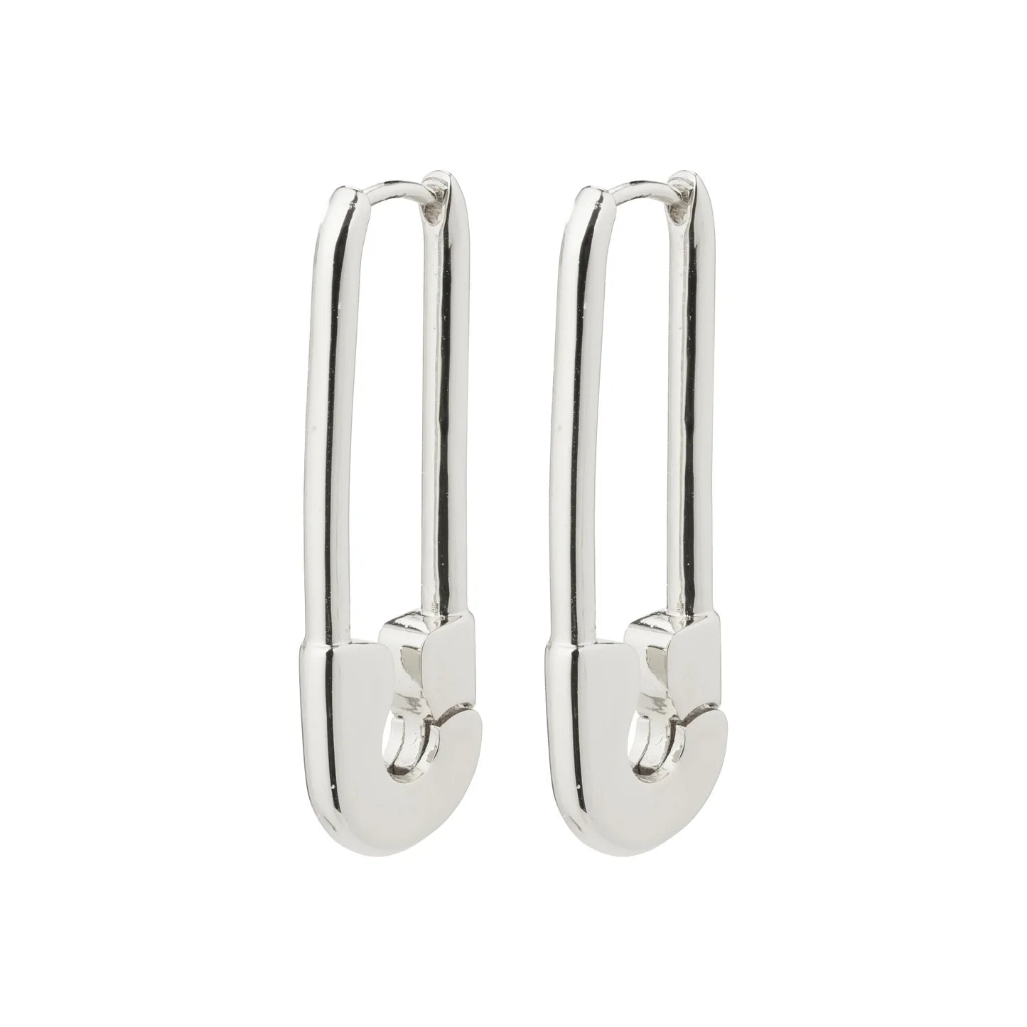 PACE RECYCLED SAFETY PIN EARRINGS- silver