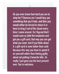 CHATTY CATHY - GIFT CARD