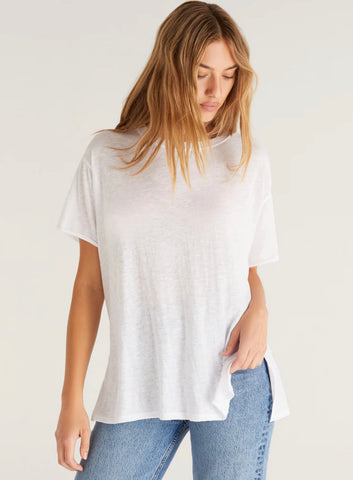 REBEL OVERSIZED TEE- White