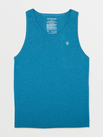 SOLID HEATHER TANK - STORMY BLUE