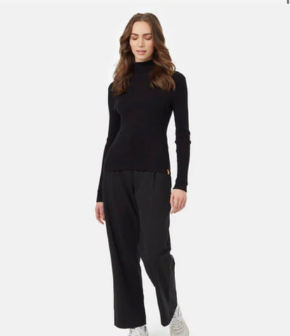 Highline Fine Gauge Turtleneck- Blk