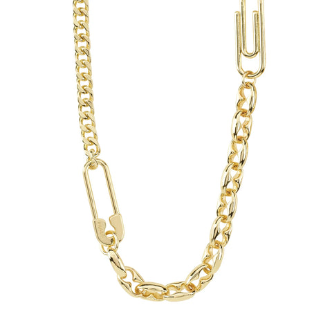 PACE RECYCLED CHAIN NECKLACE- gold