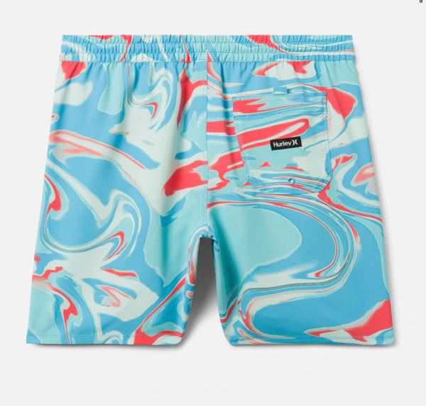 CANNONBALL VOLLEY BOARDSHORTS 17"- Teal Tinted